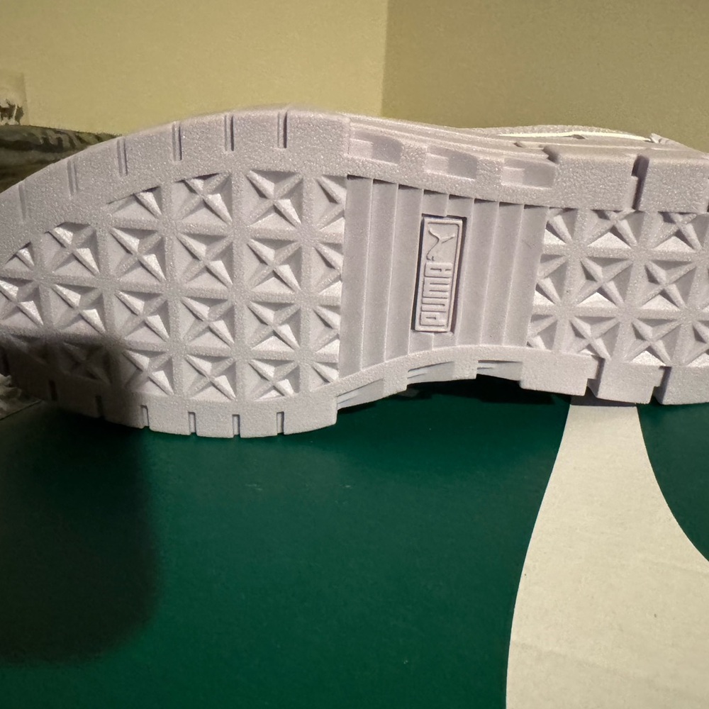Puma White Textured Sole Sneakers